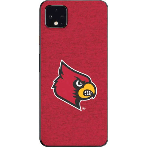 University of Louisville Red Background Google Pixel 4 XL Skin